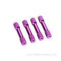 Good quality M3 Anodized Round head knurled spacer